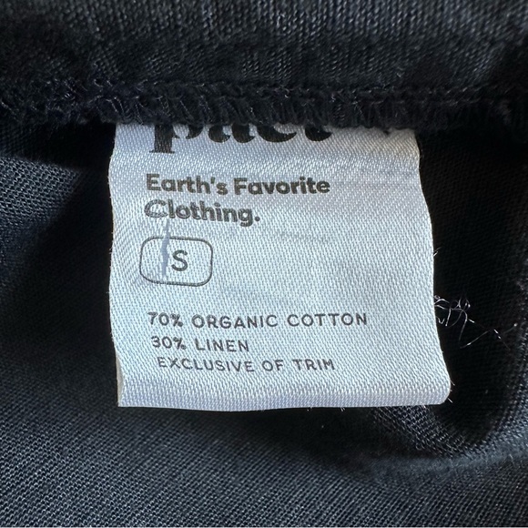 Pact black organic cotton linen blend tulip back tank top NWT - Picture 9 of 11